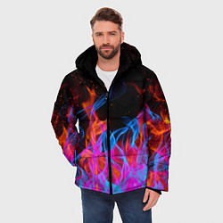 Куртка зимняя мужская ТРИ ОГНЯ FIRE СИНИЙ ОГОНЬ, цвет: 3D-красный — фото 2