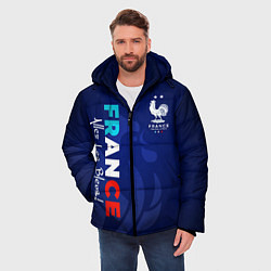 Куртка зимняя мужская Сборная Франции, цвет: 3D-черный — фото 2