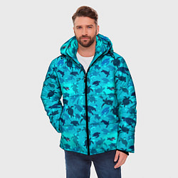 Куртка зимняя мужская Черепашки, цвет: 3D-светло-серый — фото 2