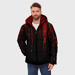 Куртка зимняя мужская РАНЕНИЯ 3D, цвет: 3D-черный — фото 2