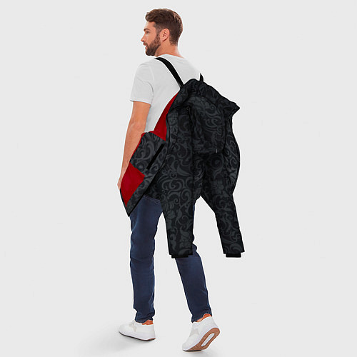 Мужская зимняя куртка Dark Pattern / 3D-Красный – фото 5