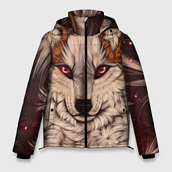 Куртка зимняя мужская Красивая Волчица, цвет: 3D-черный