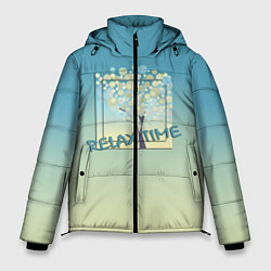 Куртка зимняя мужская Время релакса, цвет: 3D-черный
