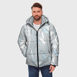 Куртка зимняя мужская Голографическая текстура, цвет: 3D-черный — фото 2