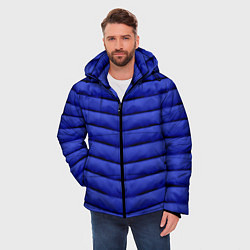 Куртка зимняя мужская Синий пуховик, цвет: 3D-черный — фото 2