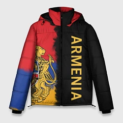 Куртка зимняя мужская Armenia Flag and emblem, цвет: 3D-черный