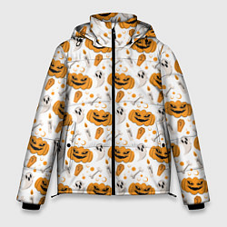 Куртка зимняя мужская Patern Halloween 22, цвет: 3D-черный