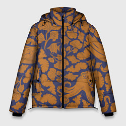 Куртка зимняя мужская Морская гуашь, цвет: 3D-черный