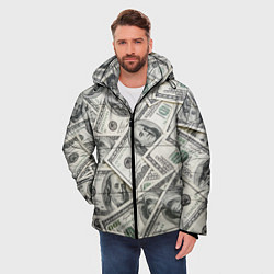 Куртка зимняя мужская Dollars money, цвет: 3D-черный — фото 2