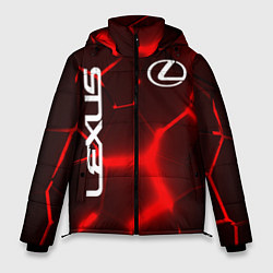 Куртка зимняя мужская ЛЕКСУС КРАСНЫЕ 3Д ПЛИТЫ, цвет: 3D-красный