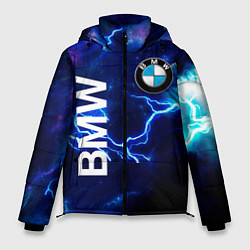 Куртка зимняя мужская BMW Синяя молния, цвет: 3D-красный