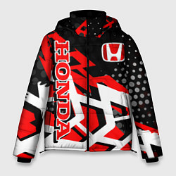Куртка зимняя мужская Honda Хонда, цвет: 3D-черный