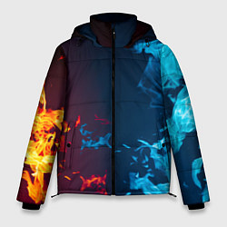 Куртка зимняя мужская Лёд и Пламя Black, цвет: 3D-черный