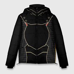 Куртка зимняя мужская КИБЕРНЕТИЧЕСКИЙ КОСТЮМ CYBER UNIFORM, цвет: 3D-черный