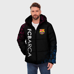 Куртка зимняя мужская FC BARCA CHEMPION, цвет: 3D-черный — фото 2
