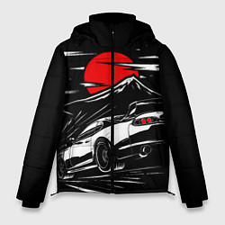Куртка зимняя мужская Toyota Supra: Red Moon, цвет: 3D-красный