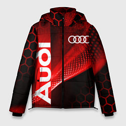 Мужская зимняя куртка AUDI АУДИ SPORT СПОРТ RED AND BLACK