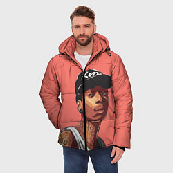 Куртка зимняя мужская Wiz Khalifa Art, цвет: 3D-красный — фото 2