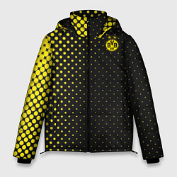 Куртка зимняя мужская Borussia gradient theme, цвет: 3D-черный