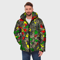 Куртка зимняя мужская Раста-камуфляж, цвет: 3D-красный — фото 2
