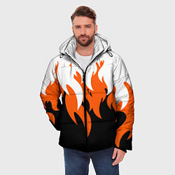 Куртка зимняя мужская Оранжевый Огонь, цвет: 3D-светло-серый — фото 2