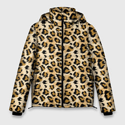 Куртка зимняя мужская Пятна Дикого Леопарда, цвет: 3D-черный