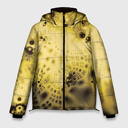 Куртка зимняя мужская Коллекция Journey Желтый 588-4, цвет: 3D-черный
