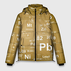 Куртка зимняя мужская Pb - таблица Менделеева, цвет: 3D-светло-серый