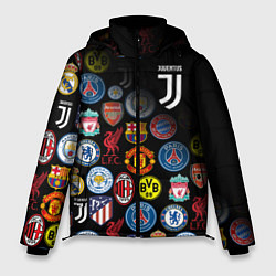 Куртка зимняя мужская JUVENTUS LOGOBOMBING SPORT, цвет: 3D-красный