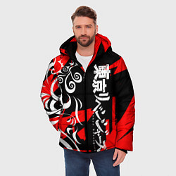 Куртка зимняя мужская TOKYO REVENGERS ТОСВА RED VER, цвет: 3D-светло-серый — фото 2