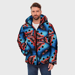 Куртка зимняя мужская ЛИЦО ХАГИ ВАГИ, POPPY PLAYTIME, цвет: 3D-черный — фото 2