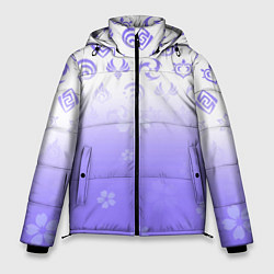 Куртка зимняя мужская GENSHIN IMPACT SYMBOL PATTERN SAKURA САКУРА, цвет: 3D-черный