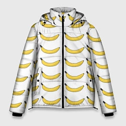 Куртка зимняя мужская Крупный Банановый рай, цвет: 3D-черный