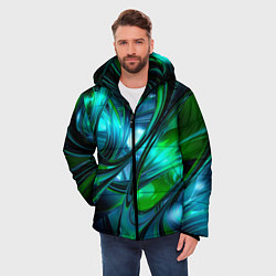 Куртка зимняя мужская Изумрудное настроение, цвет: 3D-черный — фото 2