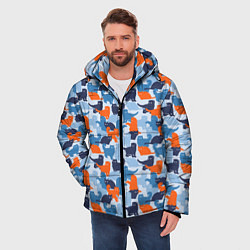 Куртка зимняя мужская Разные Кошечки, цвет: 3D-светло-серый — фото 2