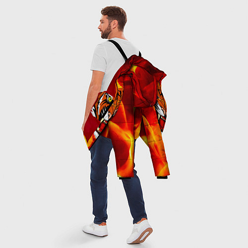 Мужская зимняя куртка Fire Tiger Face 2022 / 3D-Красный – фото 5