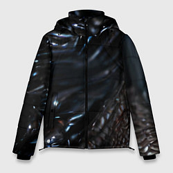 Куртка зимняя мужская Элегантный инопланетянин, цвет: 3D-черный