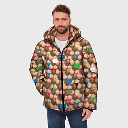 Куртка зимняя мужская Попки, цвет: 3D-светло-серый — фото 2