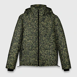 Куртка зимняя мужская Цифра Флора пиксельный камуфляж, цвет: 3D-светло-серый