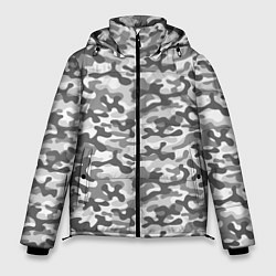 Куртка зимняя мужская Серый Городской Камуфляж, цвет: 3D-черный