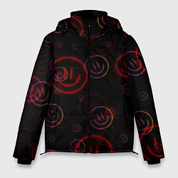 Куртка зимняя мужская Колючий смайл Smile, цвет: 3D-черный