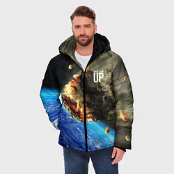 Куртка зимняя мужская Комета, перед столкновением с Землёй!, цвет: 3D-светло-серый — фото 2