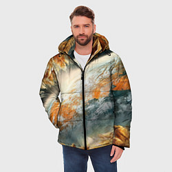 Куртка зимняя мужская Песчаный Космос, цвет: 3D-черный — фото 2