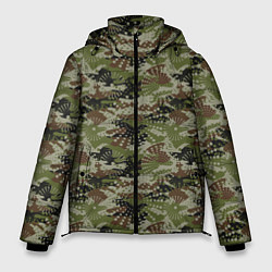 Куртка зимняя мужская Абстрактные Брызги камуфляж, цвет: 3D-светло-серый