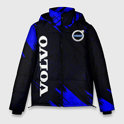 Куртка зимняя мужская Volvo авто текстура, цвет: 3D-черный