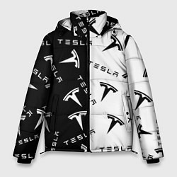 Мужская зимняя куртка Tesla Black & White