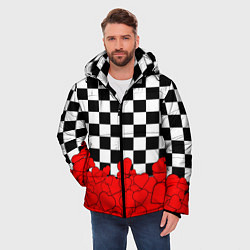 Куртка зимняя мужская Отличная партия на любовь, цвет: 3D-светло-серый — фото 2