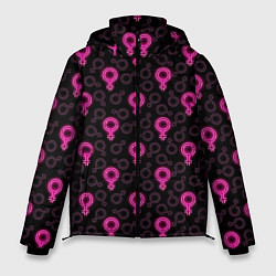 Куртка зимняя мужская Женский Знак Венеры, цвет: 3D-светло-серый