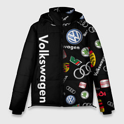 Куртка зимняя мужская Volkswagen Group Half Pattern, цвет: 3D-черный