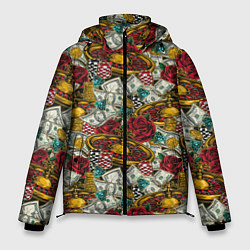 Куртка зимняя мужская Большой Куш Jackpot, цвет: 3D-красный
